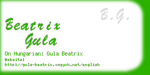 beatrix gula business card